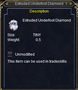 Extruded Underfoot Diamond